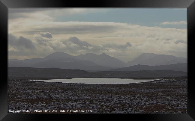 HEBRIDES CENTRAL HEARTLAND OF LEWIS 13 Framed Print by Jon O'Hara