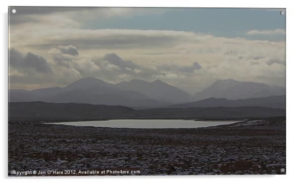 HEBRIDES CENTRAL HEARTLAND OF LEWIS 13 Acrylic by Jon O'Hara