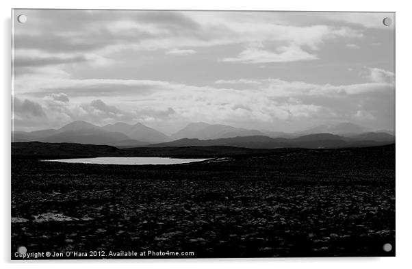 HEBRIDES CENTRAL HEARTLAND OF LEWIS 20 Acrylic by Jon O'Hara