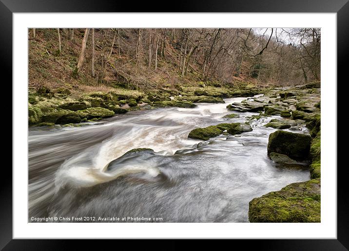 Power of the Strid Framed Mounted Print by Chris Frost