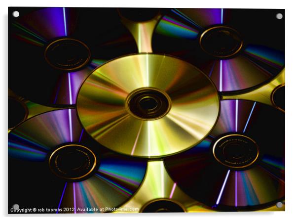 CD GLOW Acrylic by Rob Toombs