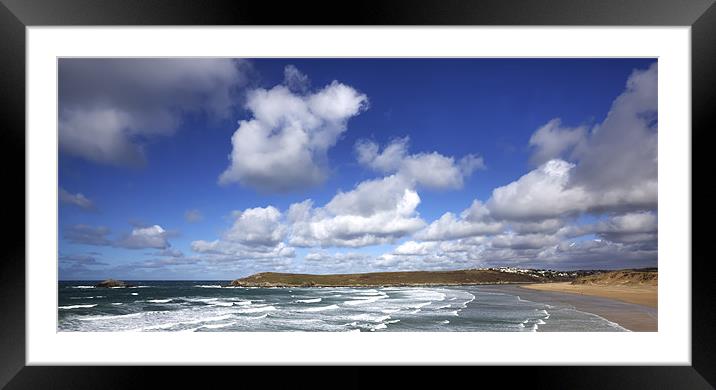 Crantock Beach North Cornwall Framed Mounted Print by Mike Gorton