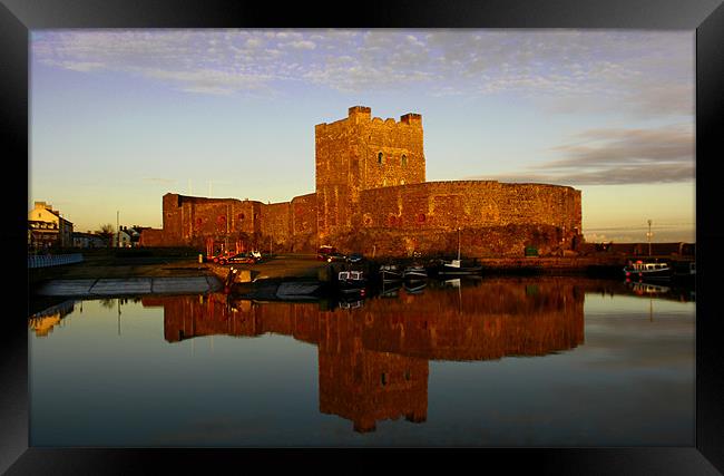 Carrickfergus Castle Framed Print by Michael Harper