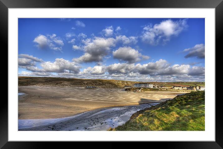 Perranporth Cornwall Framed Mounted Print by Mike Gorton
