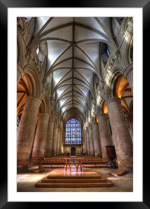 Gloucester Cathedral Framed Mounted Print by Mike Gorton