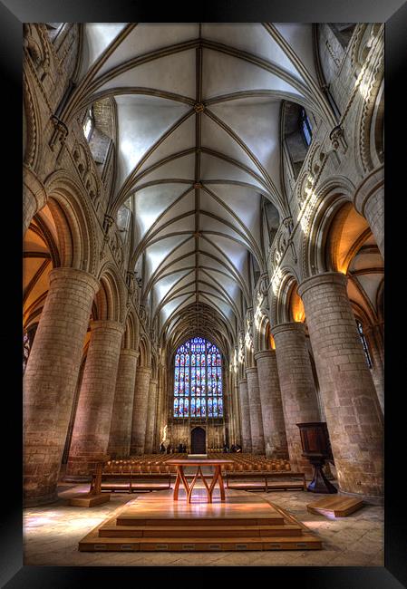 Gloucester Cathedral Framed Print by Mike Gorton