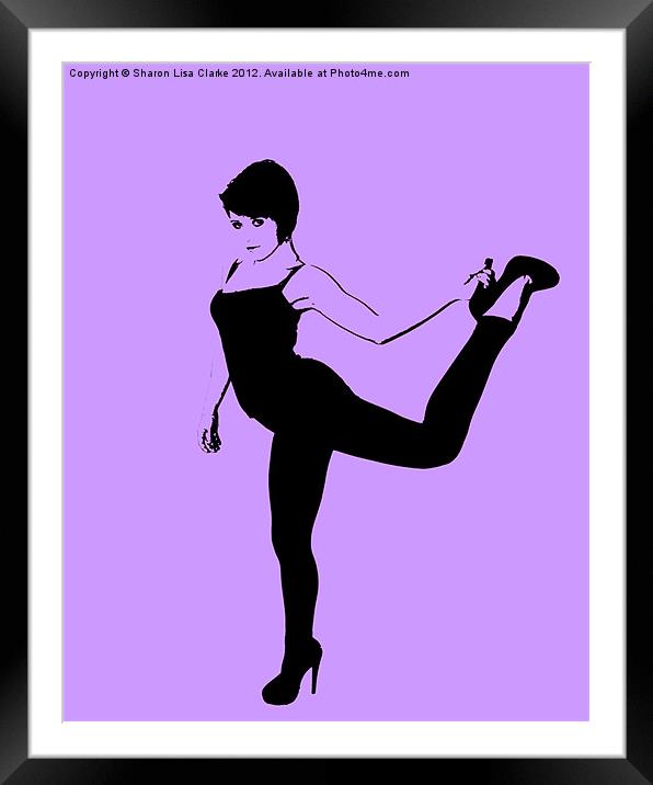 Dancer Framed Mounted Print by Sharon Lisa Clarke