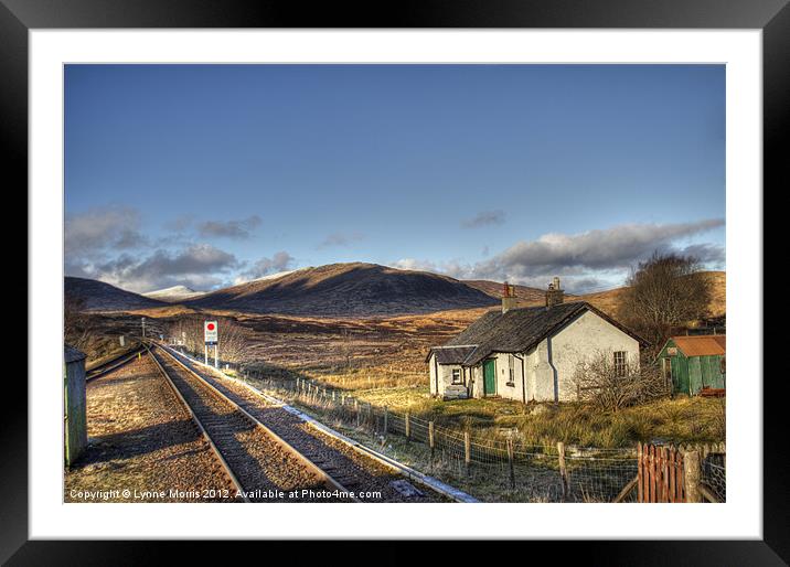 From Rannoch Station Framed Mounted Print by Lynne Morris (Lswpp)