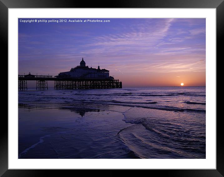 Eastbourne pier at dawn. Framed Mounted Print by camera man