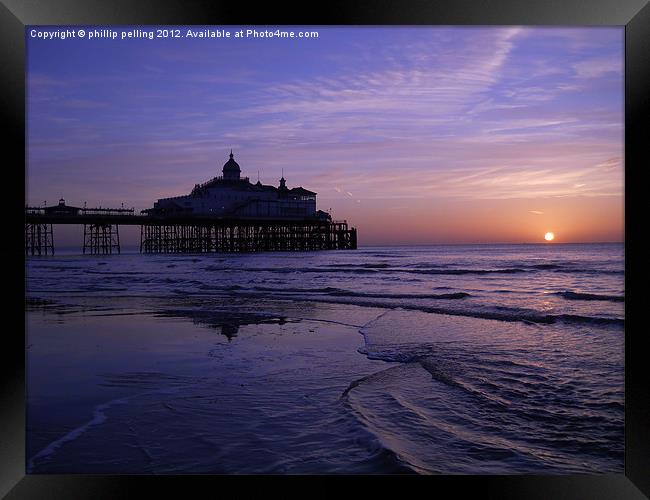 Eastbourne pier at dawn. Framed Print by camera man