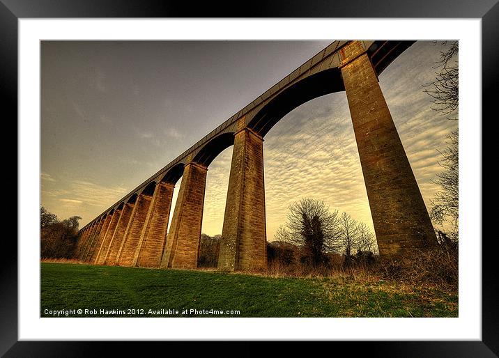 Pontcysyllte Aqueduct Framed Mounted Print by Rob Hawkins