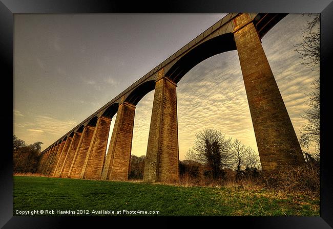 Pontcysyllte Aqueduct Framed Print by Rob Hawkins