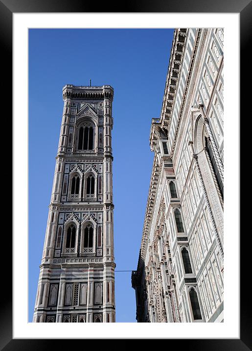 Campanile, Florence Framed Mounted Print by Gary Eason
