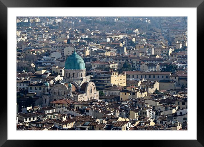 The Great Synagogue of Florence Framed Mounted Print by Gary Eason