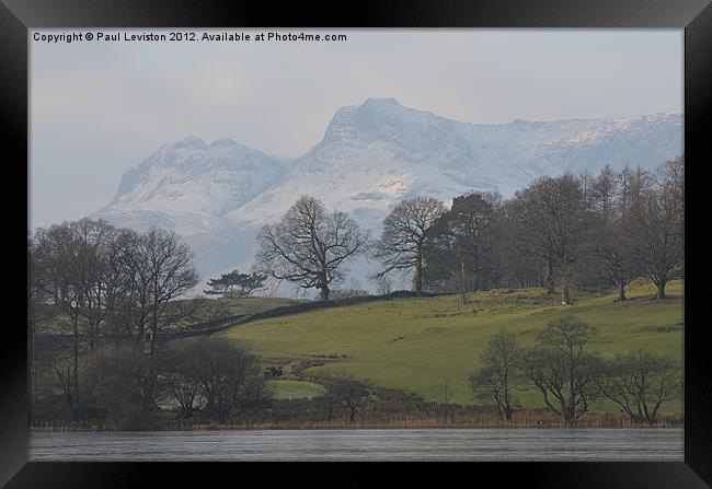 3. Loughrigg Tarn (Winter) Framed Print by Paul Leviston