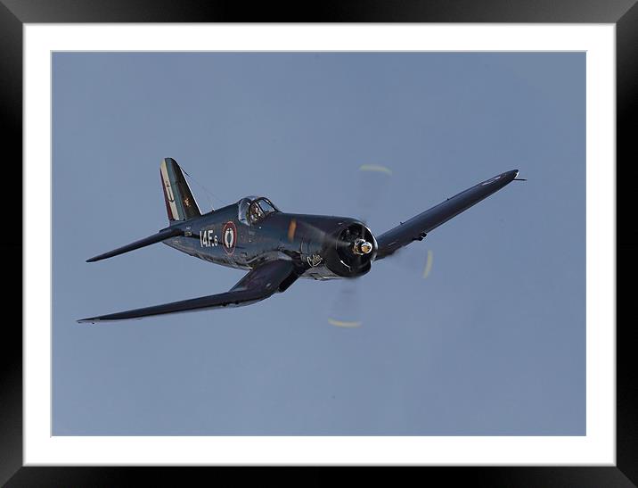 Corsair F4U Framed Mounted Print by Pat Speirs