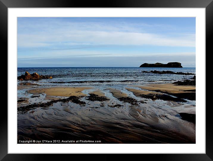 HEBRIDES BEAUTIFUL BAYBLE BEACH OF LEWIS 11 Framed Mounted Print by Jon O'Hara