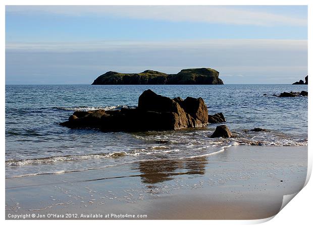 HEBRIDES BEAUTIFUL BAYBLE BEACH OF LEWIS 12 Print by Jon O'Hara