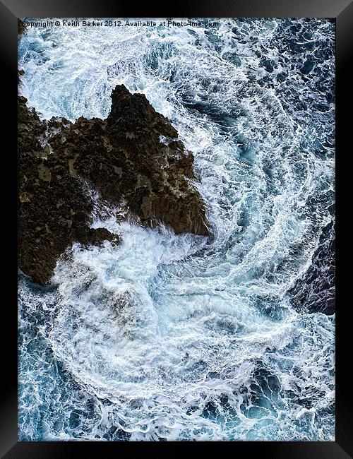 North Majorca Seascape Framed Print by Keith Barker