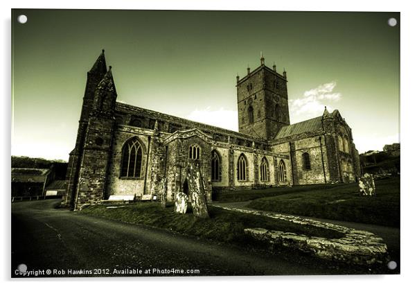 St Davids Cathedral Acrylic by Rob Hawkins