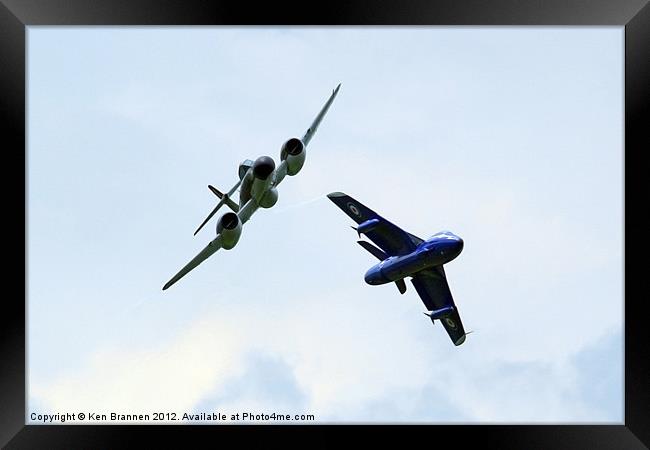 Gloster Meteor and Hawker Hunter Framed Print by Oxon Images