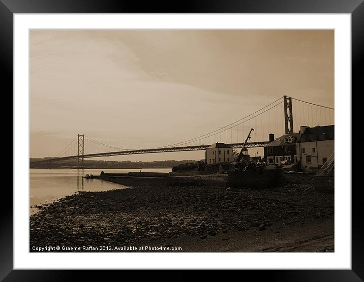 Forth Road Bridge Framed Mounted Print by Graeme Raffan