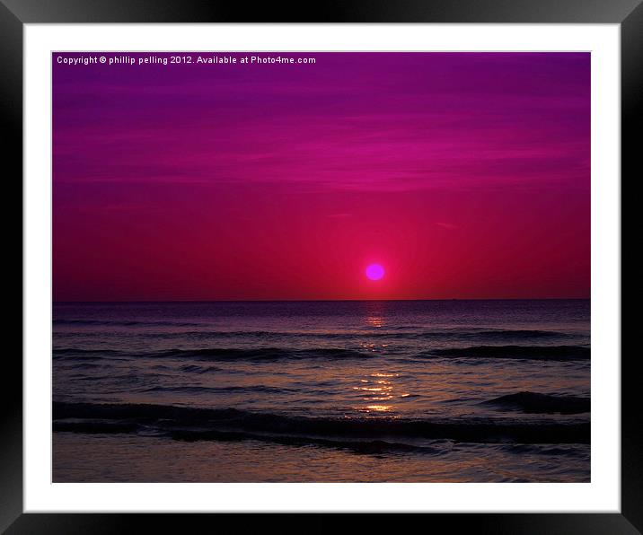 Purple Sunrise Framed Mounted Print by camera man