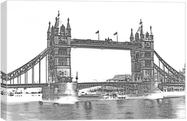 Tower Bridge London Canvas Print by David Pyatt