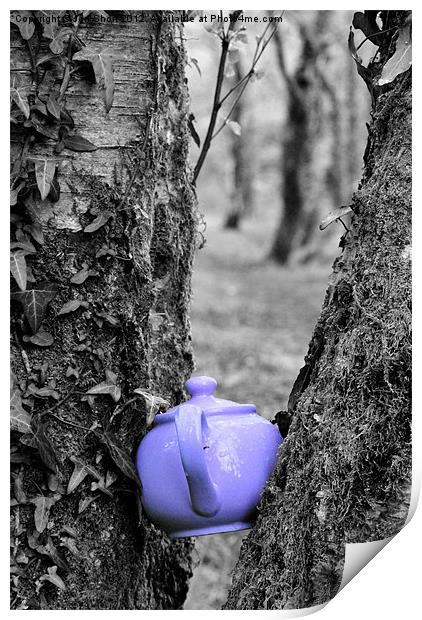 Purple Teapot Print by Jon Short