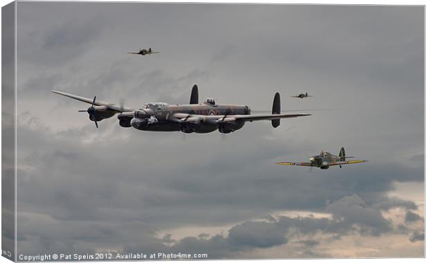 Lancaster Escorted Home Canvas Print by Pat Speirs