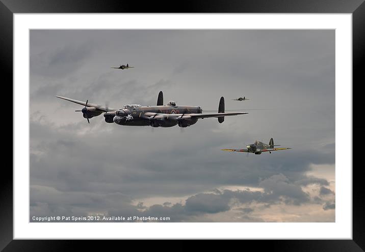 Lancaster Escorted Home Framed Mounted Print by Pat Speirs