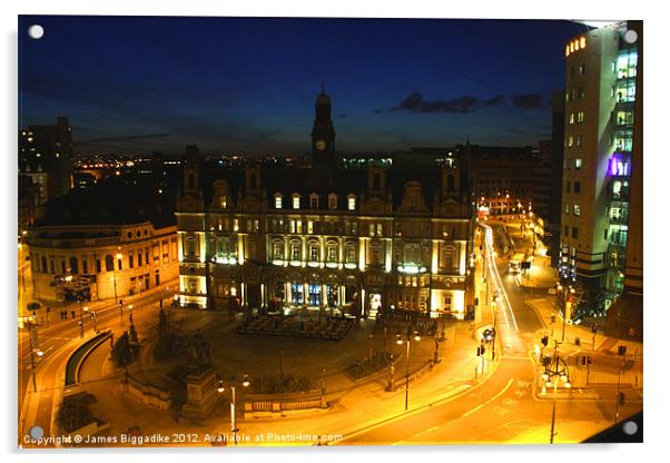 City Square - Leeds Acrylic by J Biggadike