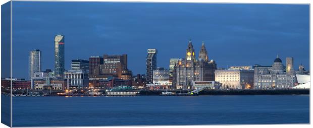 Liverpool City View Canvas Print by Gail Johnson