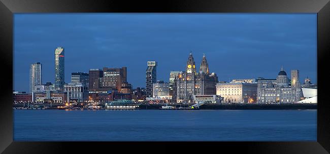 Liverpool City View Framed Print by Gail Johnson