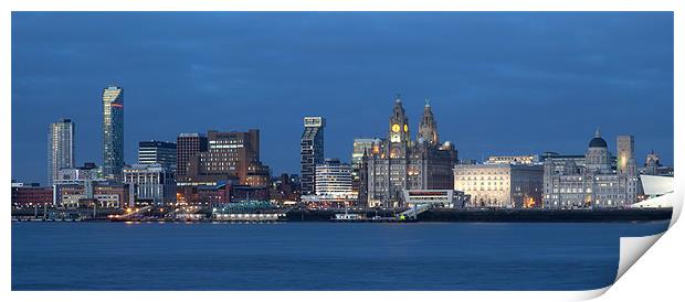 Liverpool City View Print by Gail Johnson