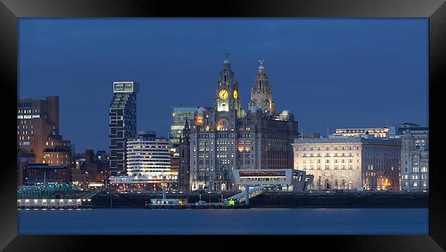 Liverpool City View Framed Print by Gail Johnson
