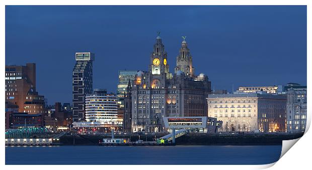Liverpool City View Print by Gail Johnson