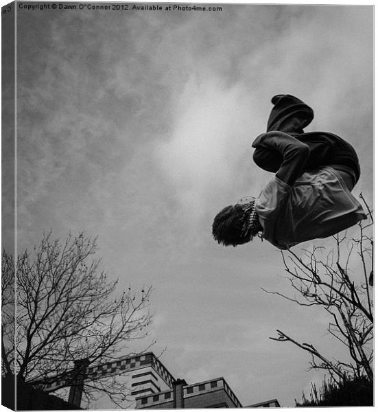 Parkour, Free Running Canvas Print by Dawn O'Connor