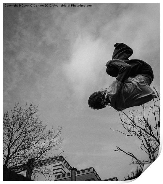 Parkour, Free Running Print by Dawn O'Connor