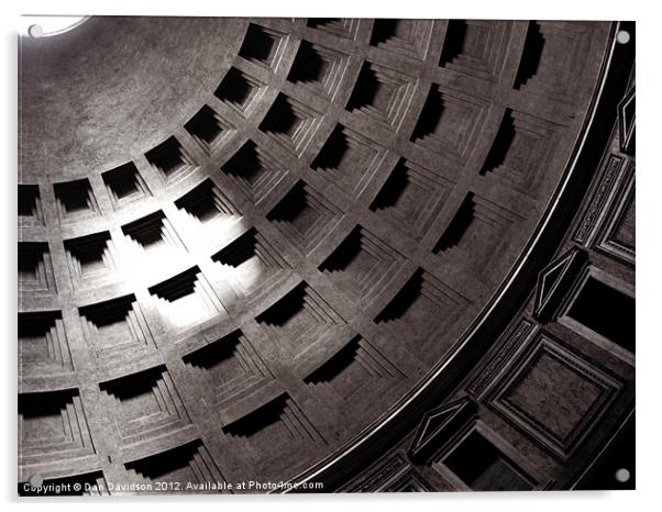 Inside the Pantheon Acrylic by Dan Davidson