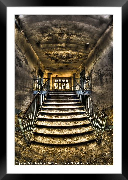 Forgotten stairs Framed Mounted Print by Nathan Wright