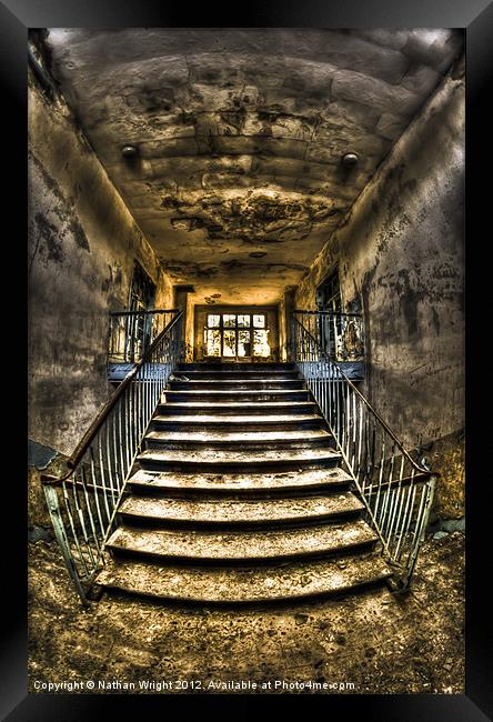 Forgotten stairs Framed Print by Nathan Wright