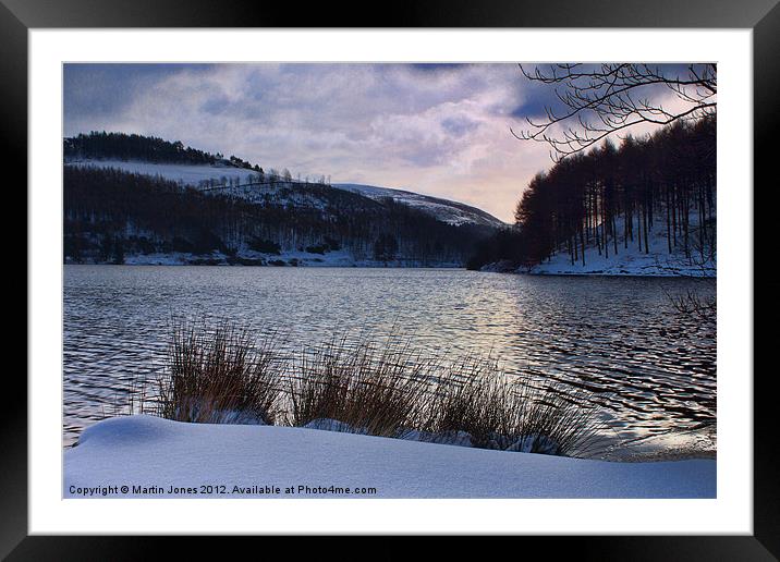 Ouzeldon Clough Winter Morning Framed Mounted Print by K7 Photography