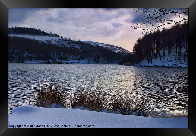 Ouzeldon Clough Winter Morning Framed Print by K7 Photography