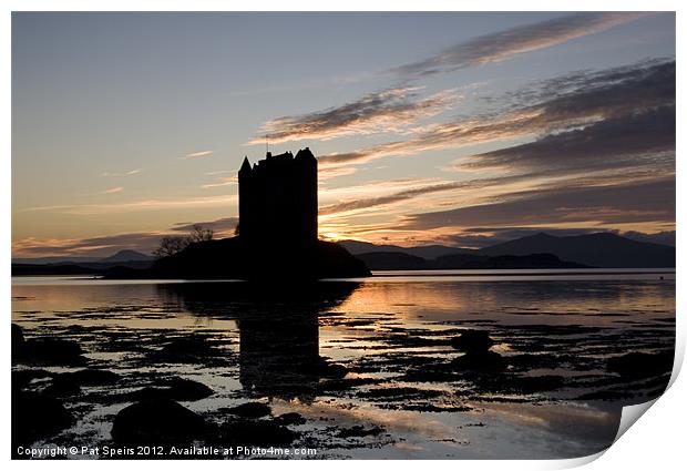 Castle Stalker, Argyll Print by Pat Speirs