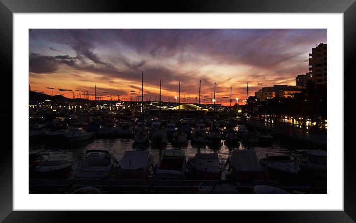 Sunset over San Antonio Framed Mounted Print by Tom Gomez