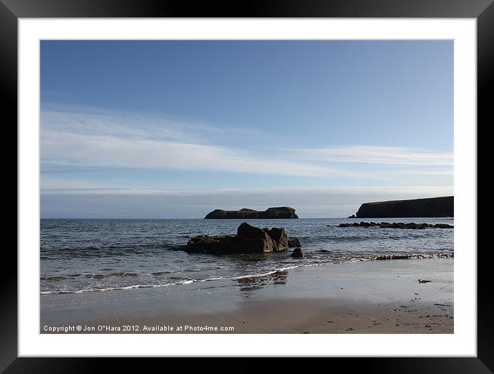 HEBRIDES BEAUTIFUL BAYBLE BEACH OF LEWIS 21 Framed Mounted Print by Jon O'Hara