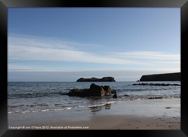 HEBRIDES BEAUTIFUL BAYBLE BEACH OF LEWIS 21 Framed Print by Jon O'Hara