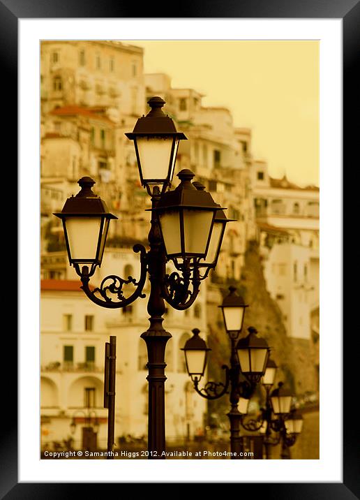 Just After Sunset - Amalfi, Italy Framed Mounted Print by Samantha Higgs