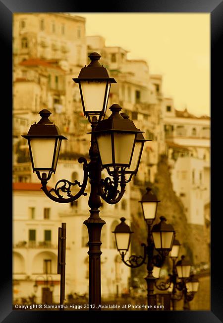 Just After Sunset - Amalfi, Italy Framed Print by Samantha Higgs